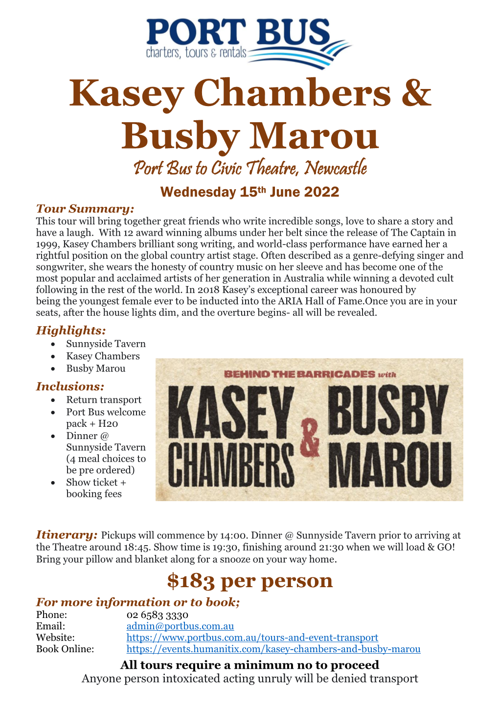 Kasey Chambers & Busby Marou