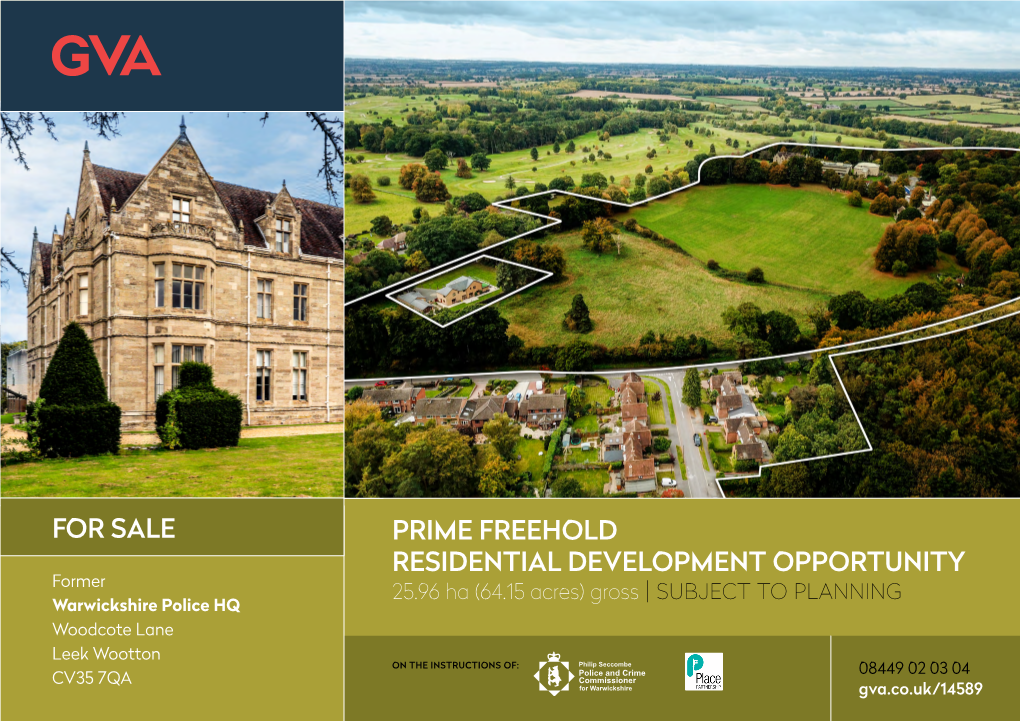 Prime Freehold Residential Development Opportunity for Sale
