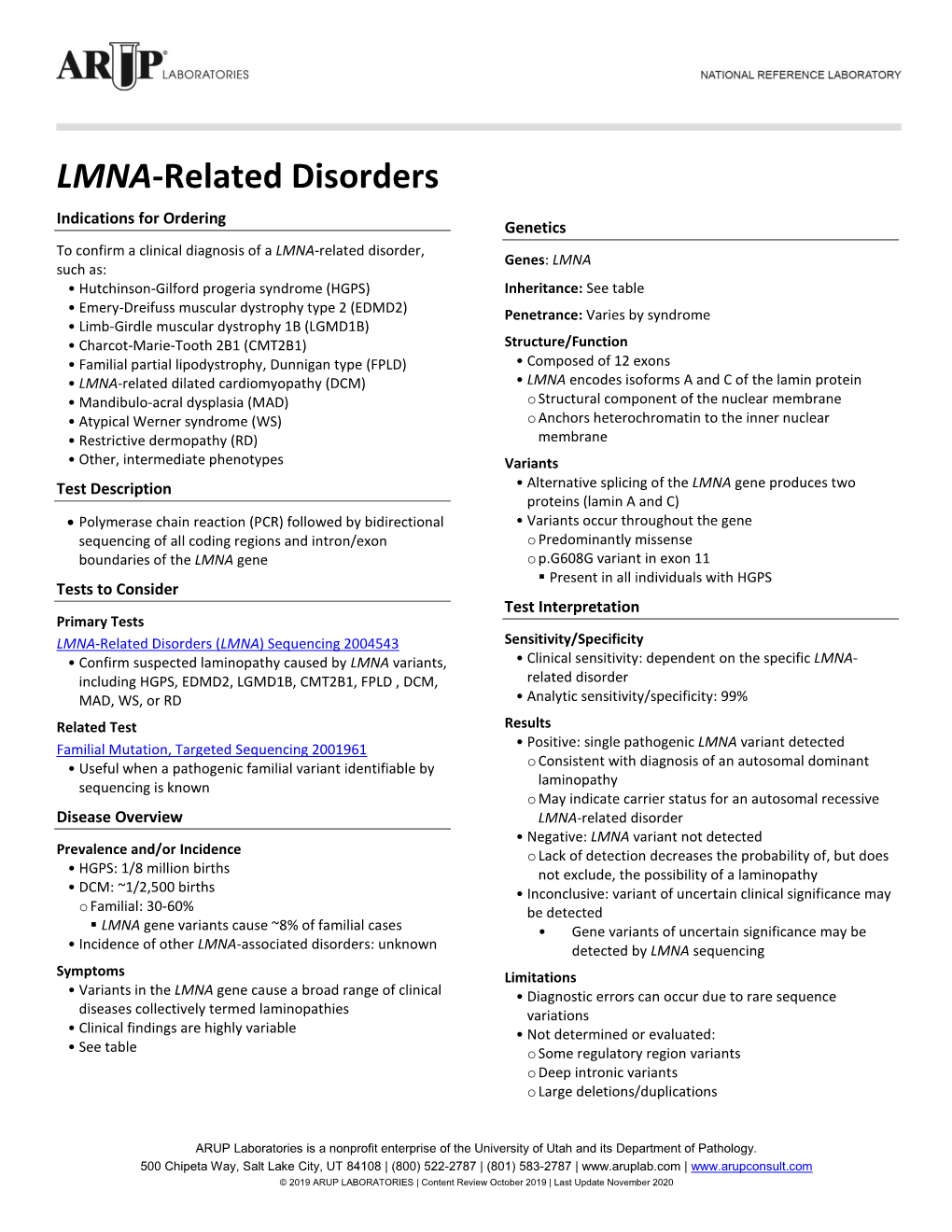 LMNA-Related Disorders