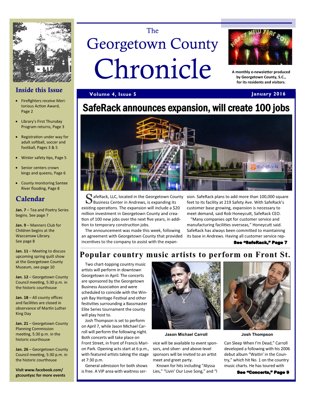 January 2016 Newsletter (PDF)