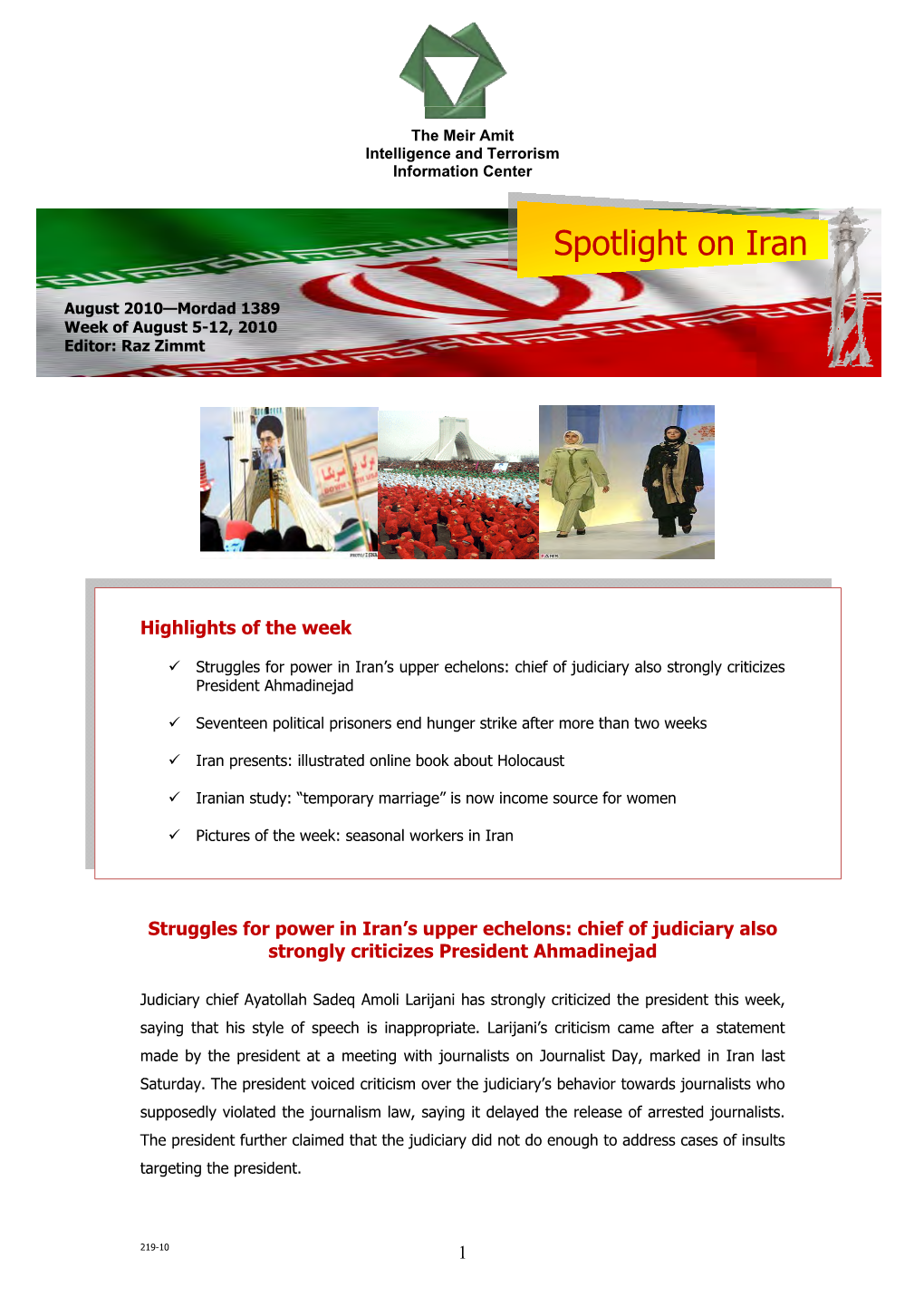 Spotlight on Iran