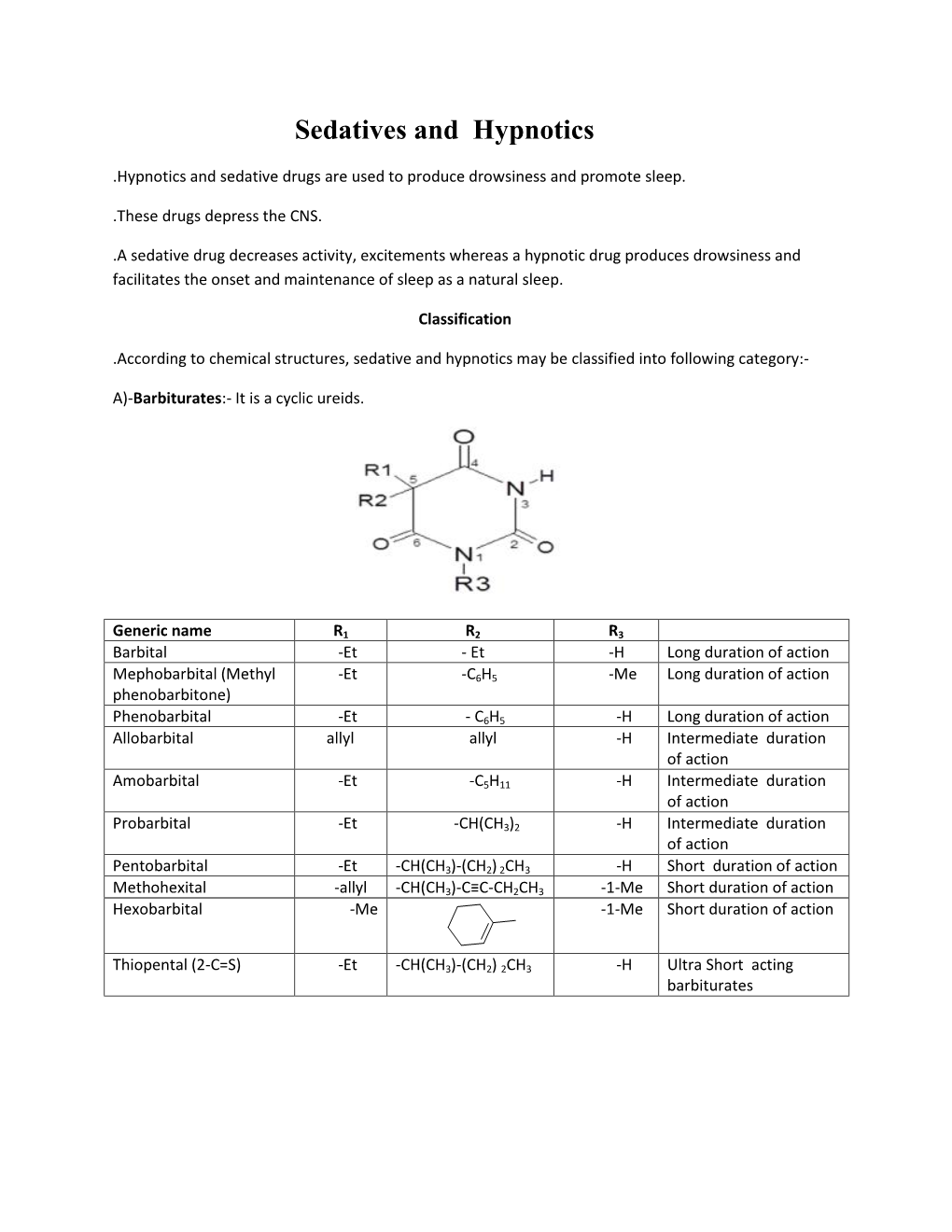 Sedatives and Hypnotics.Docx