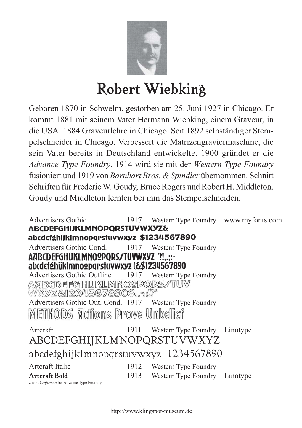 Robert Wiebking Geboren 1870 in Schwelm, Gestorben Am 25
