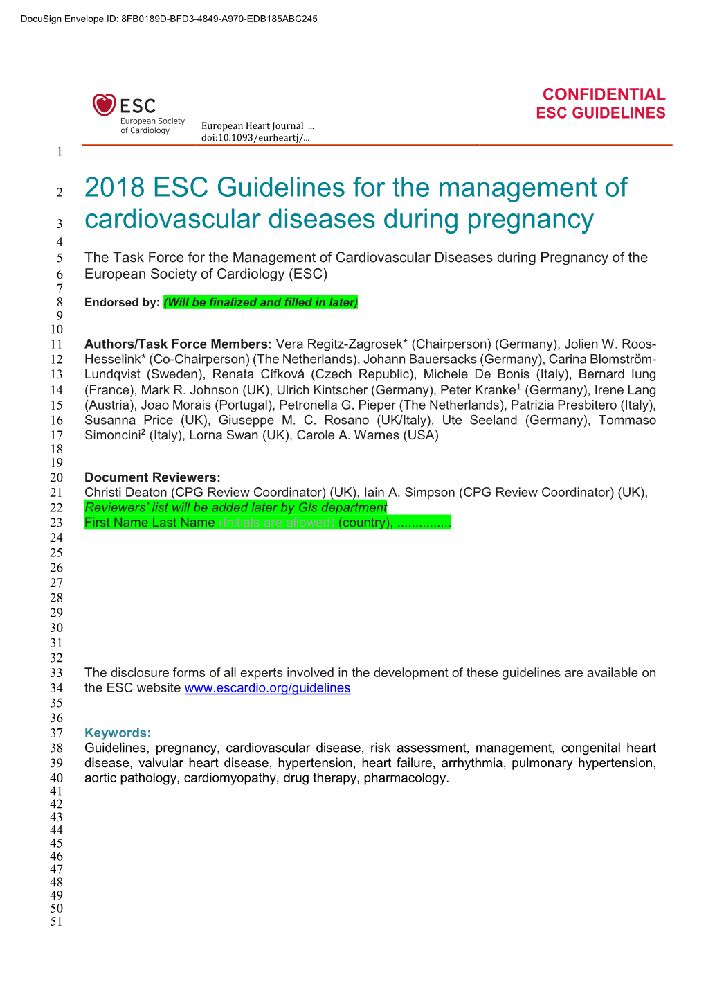 2018 ESC Gls Pregnancy Mastercopy for Publication Approval