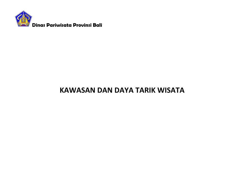 Kawasan Dan Daya Tarik Wisata