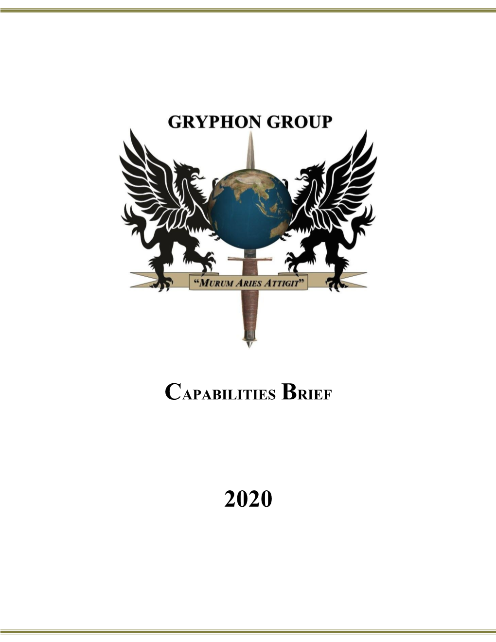 Capabilities Brief 2020