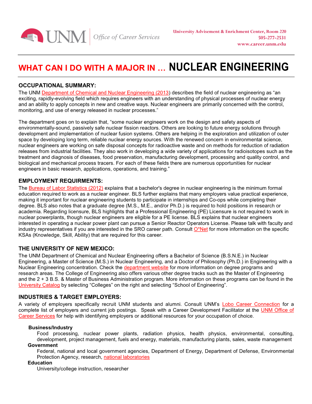 Nuclear Engineering