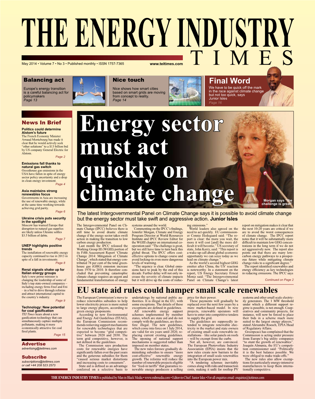 Energy Sector Must Act Quickly On