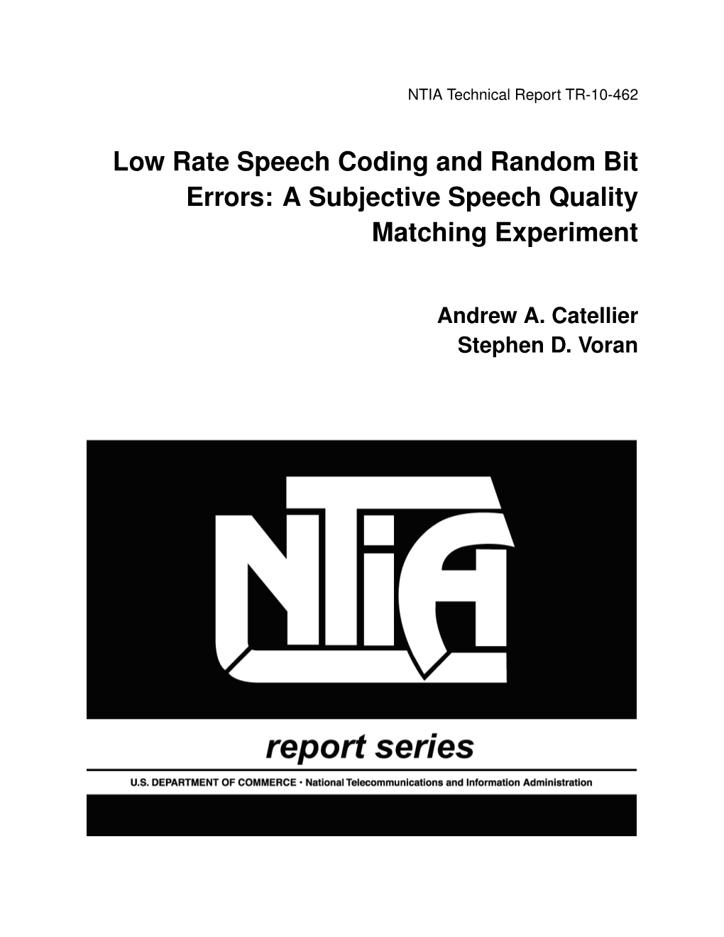 Low Rate Speech Coding and Random Bit Errors: a Subjective Speech Quality Matching Experiment
