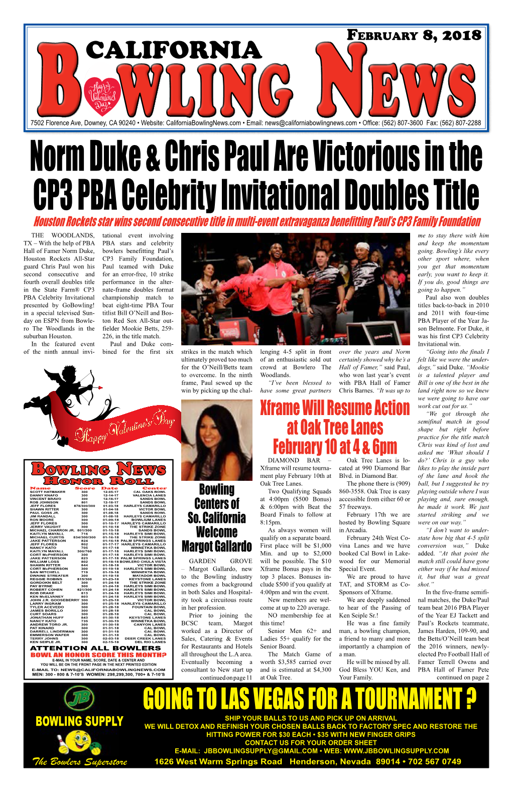 Norm Duke & Chris Paul Are Victorious in the CP3 PBA Celebrity Invitational Doubles Title