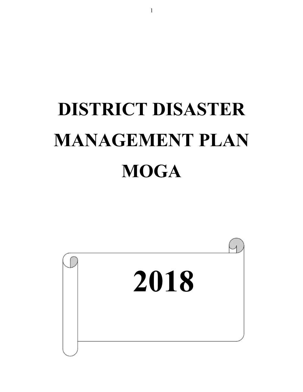 District Disaster Management Plan Moga