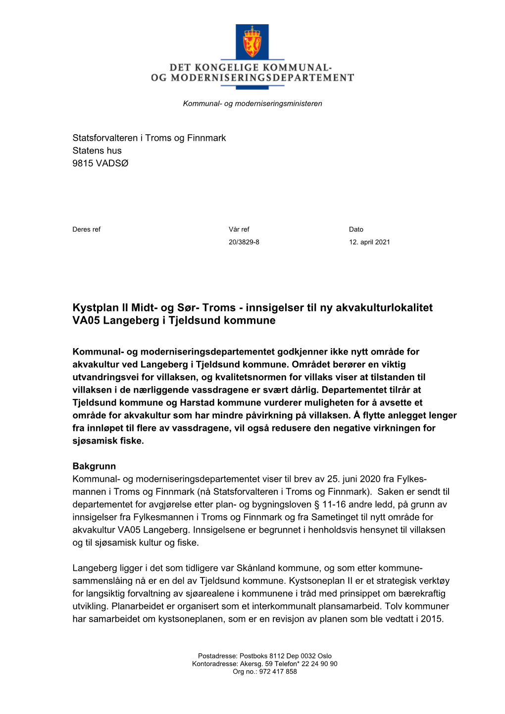 Kystplan II Tjeldsund Kommune