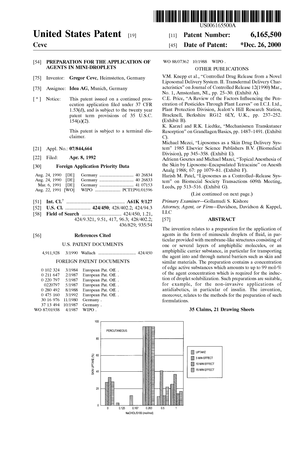 (19) 11 Patent Number: 6165500