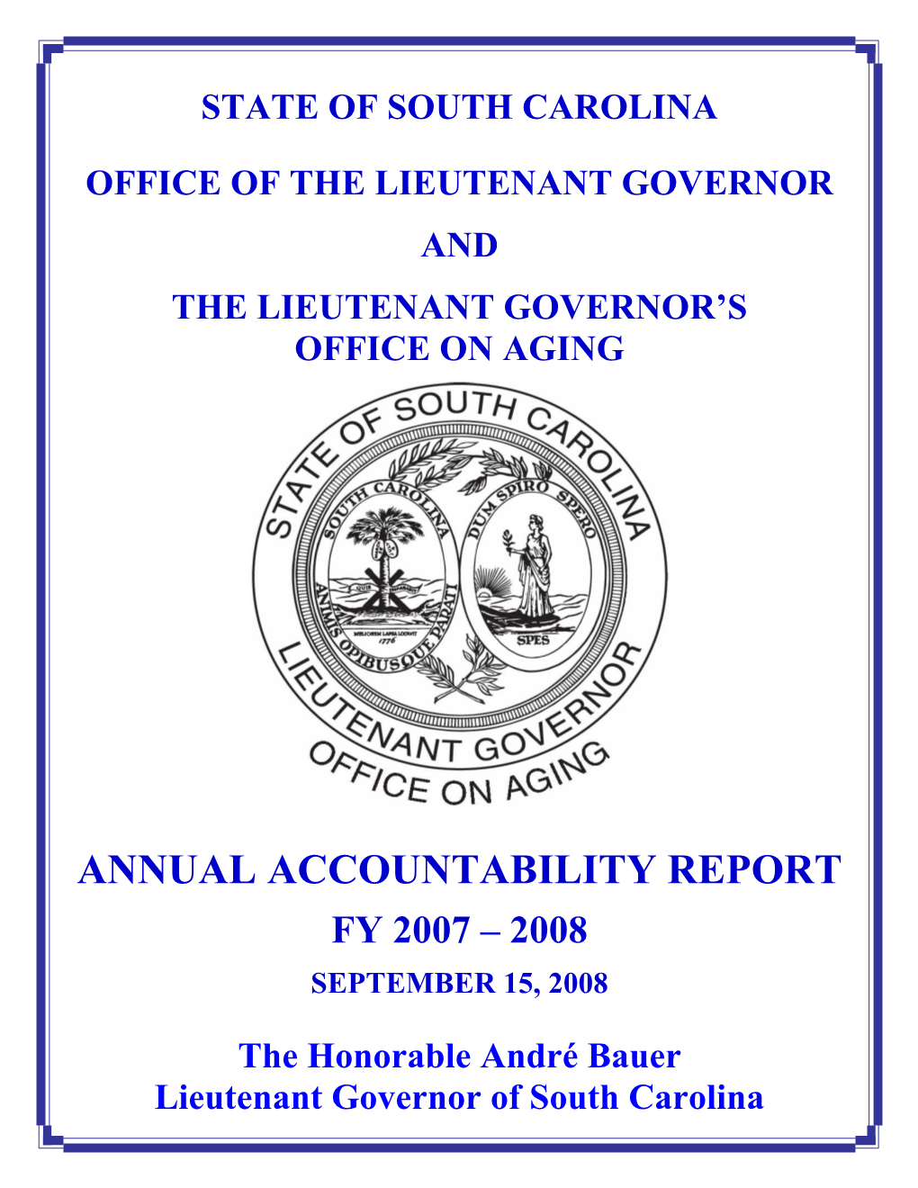 Annual Accountability Report