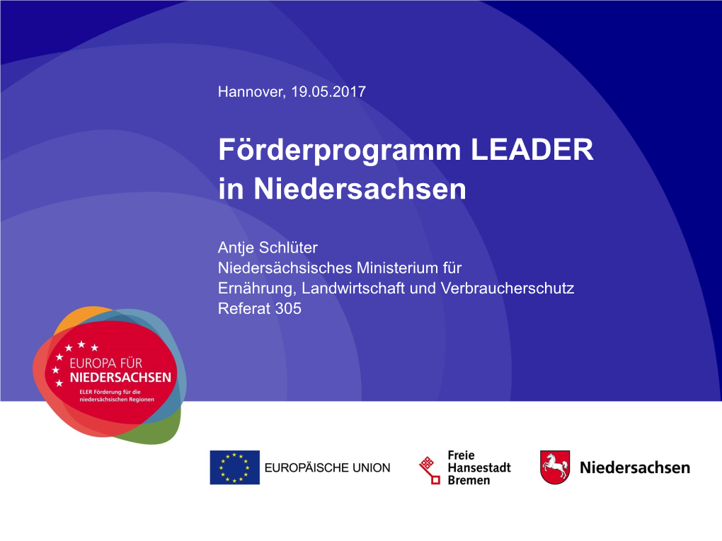 Förderprogramm LEADER in Niedersachsen