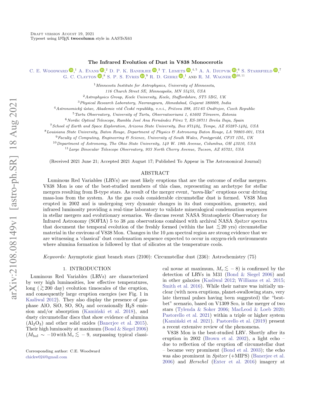 The Infrared Evolution of Dust in V838 Monocerotis C