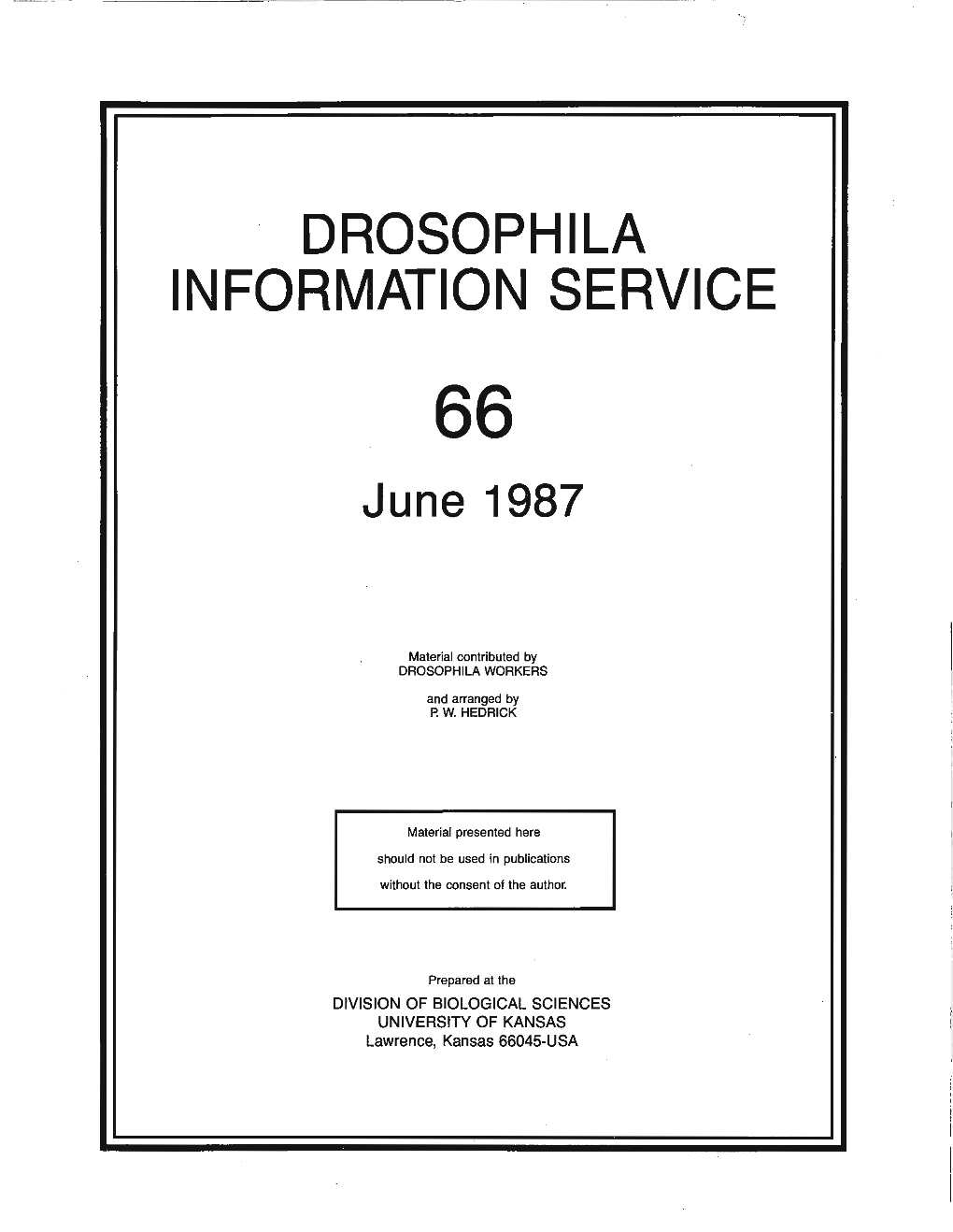 Drosophila Information Service