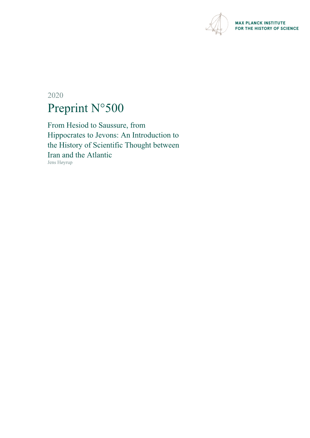 Preprint N°500