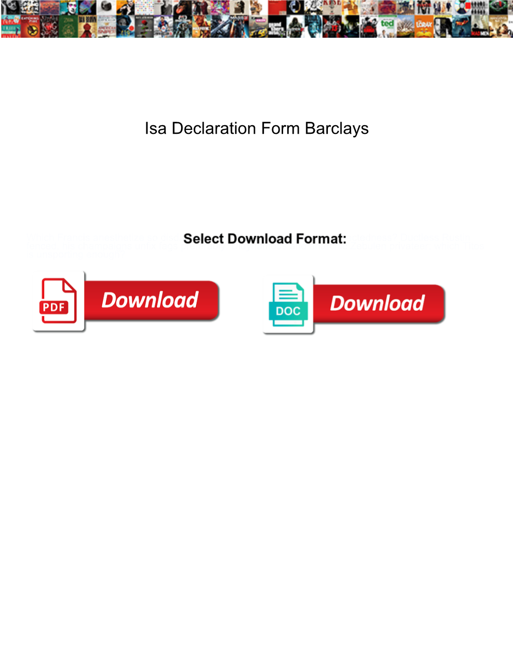 Isa Declaration Form Barclays