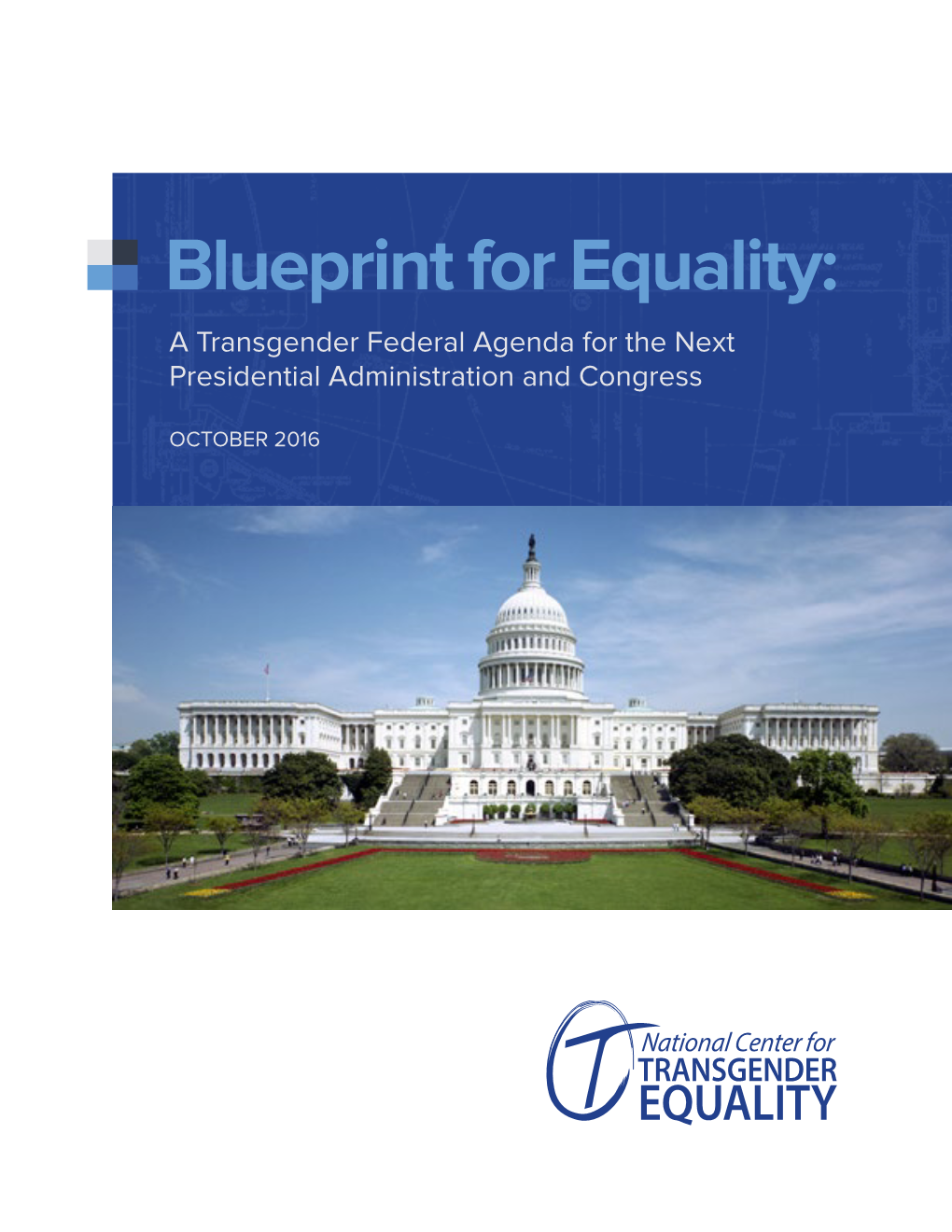 Blueprint for Equality: a Transgender Federal Agenda for the Next Presidential Administration and Congress