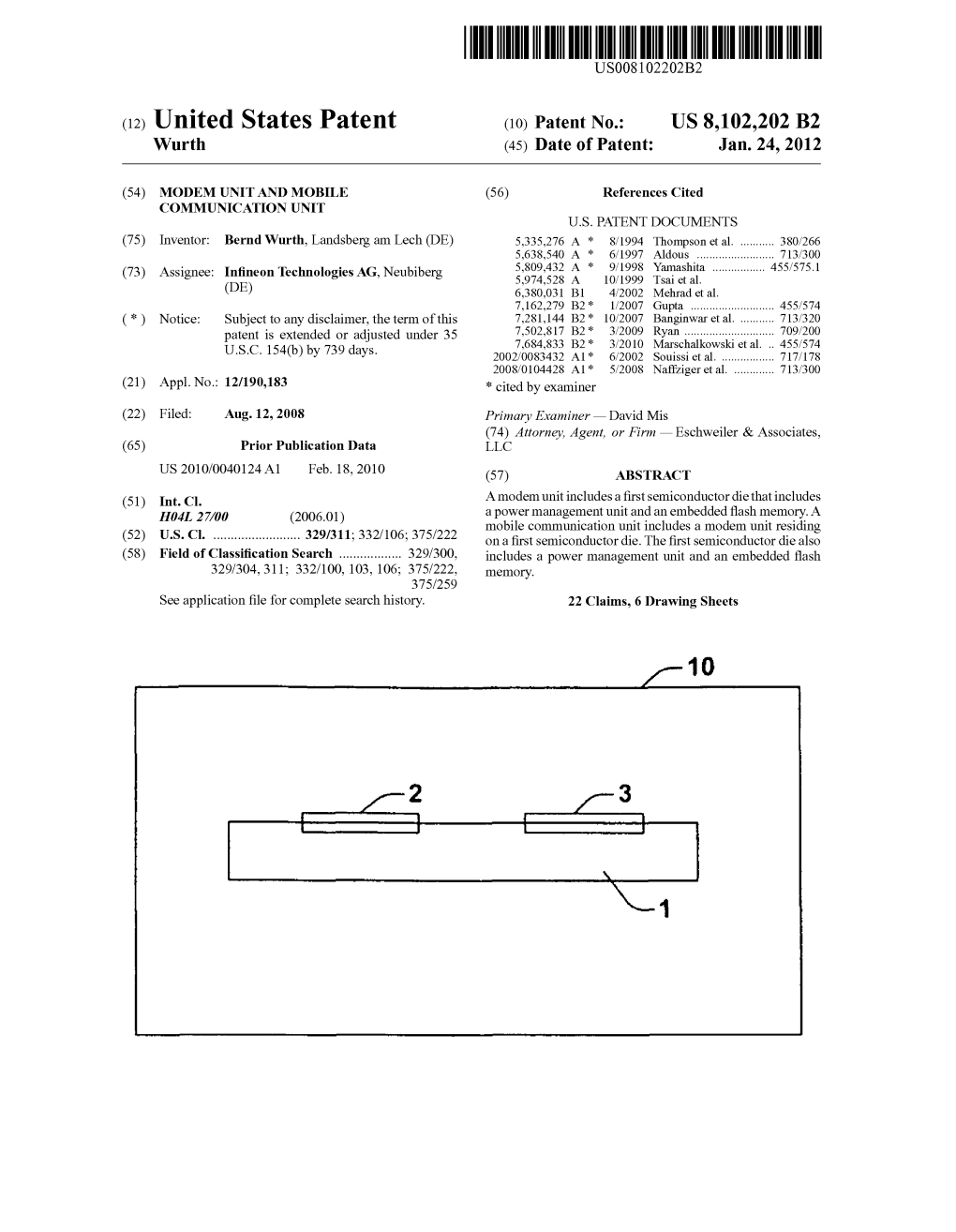 (12) United States Patent (10) Patent No.: US 8,102.202 B2 10