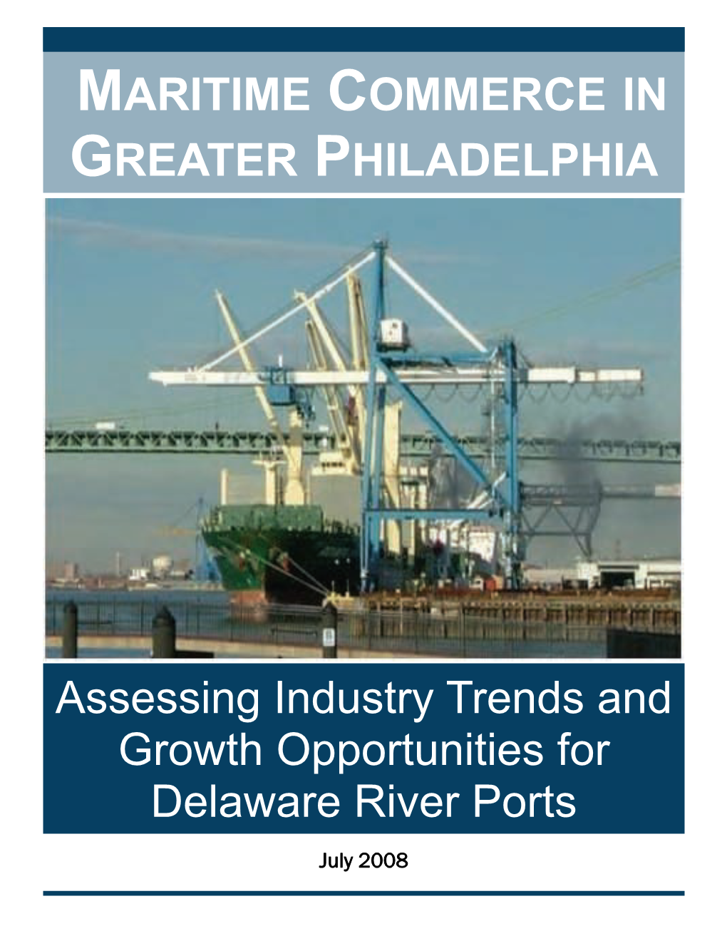 Maritime Commerce in Greater Philadelphia