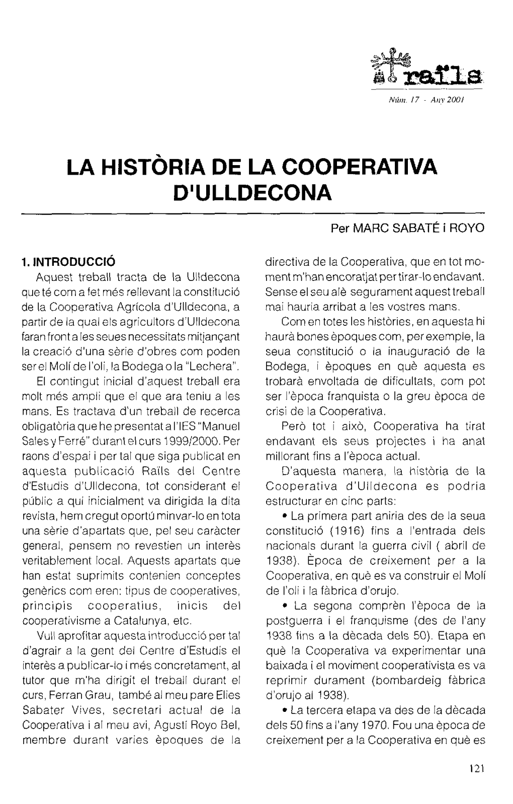 La Historia De La Cooperativa D'ulldecona