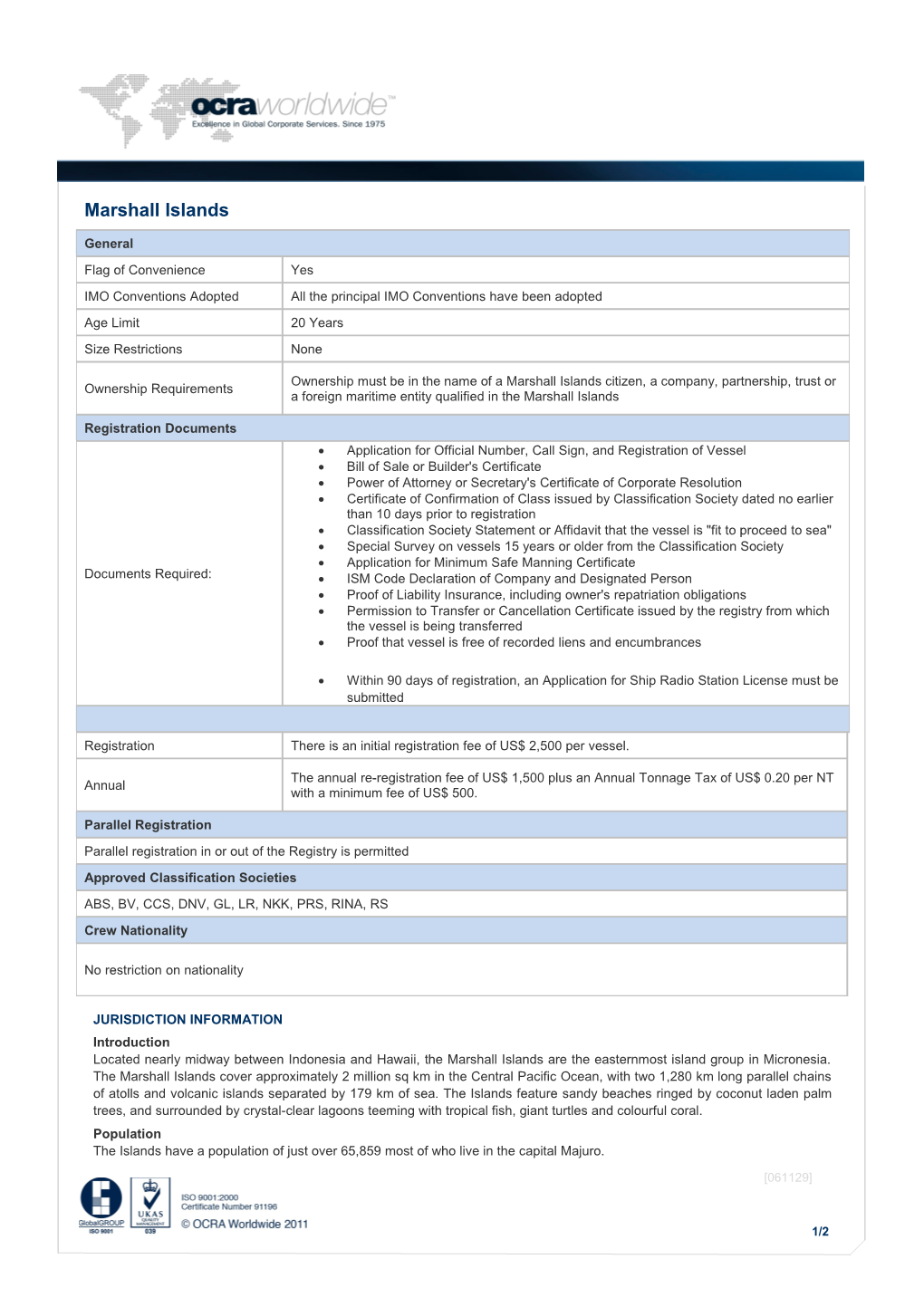 Isle Of Man Jurisidiction Information