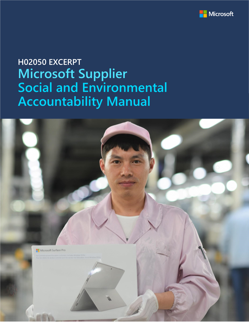 Microsoft Supplier Social and Environmental Accountability Manual