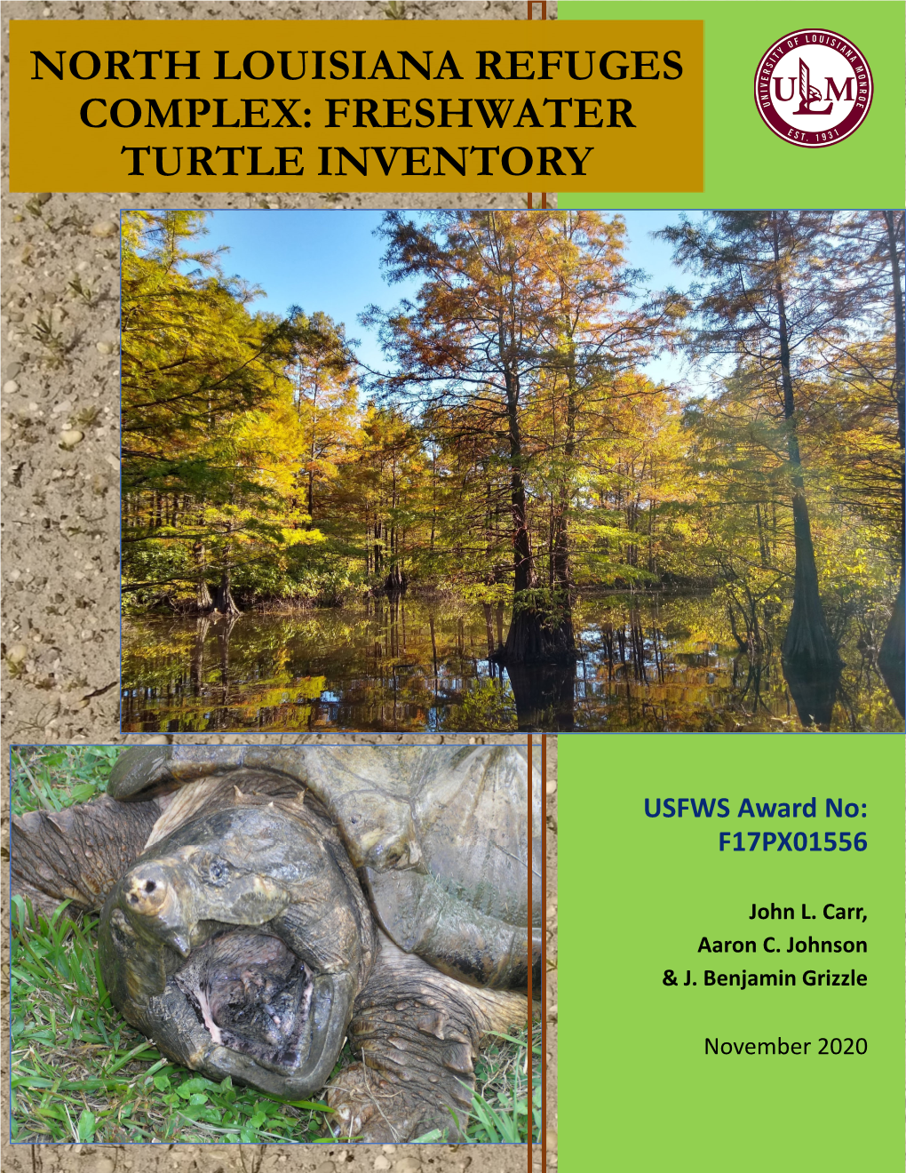 North Louisiana Refuges Complex: Freshwater Turtle Inventory