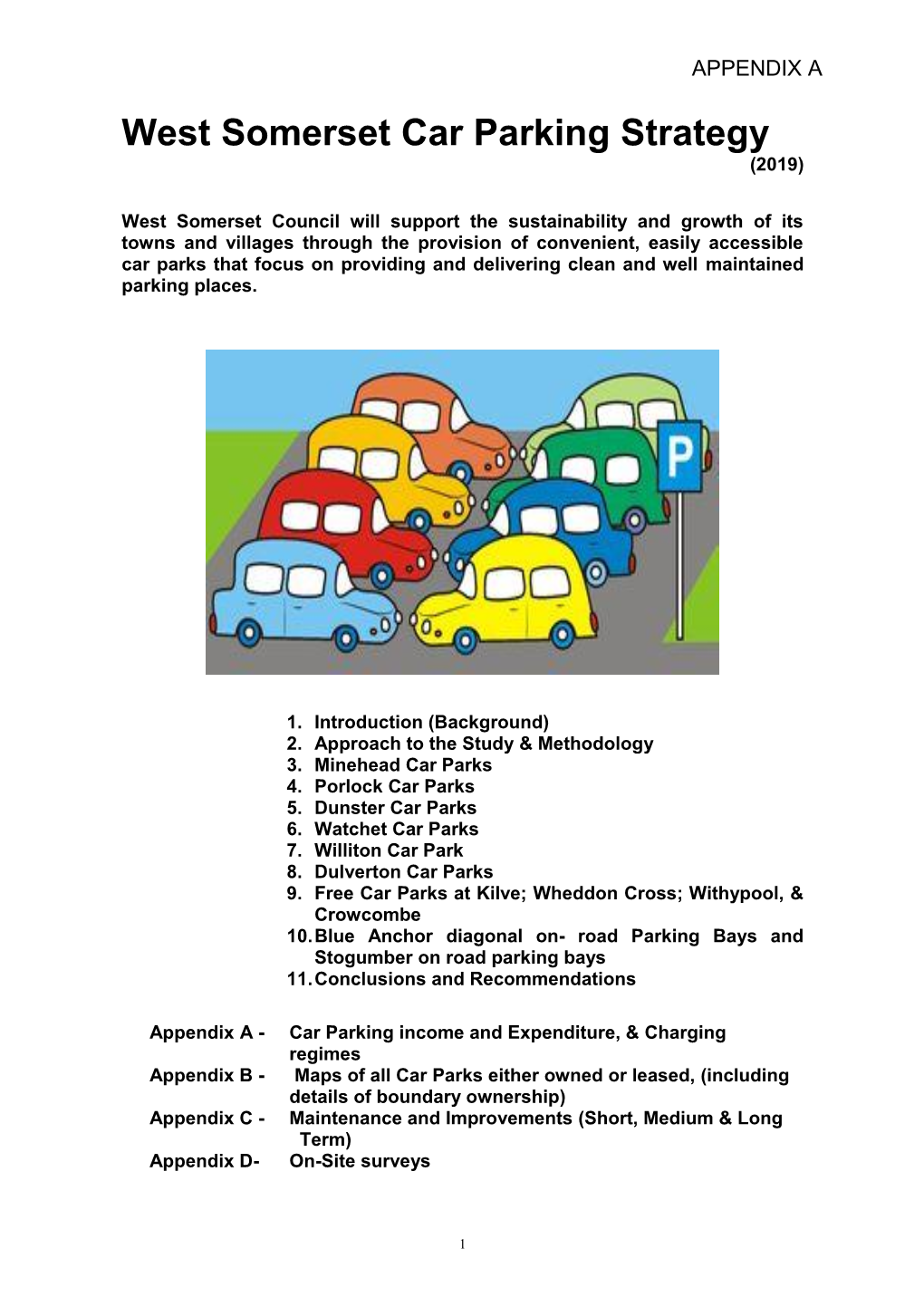 West Somerset Car Parking Strategy (2019)