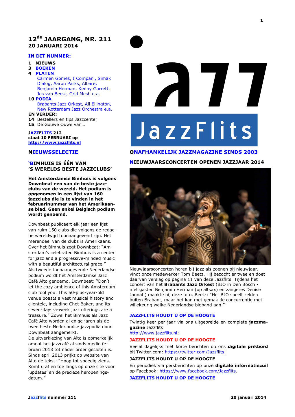 Nr. 211 20 Januari 2014