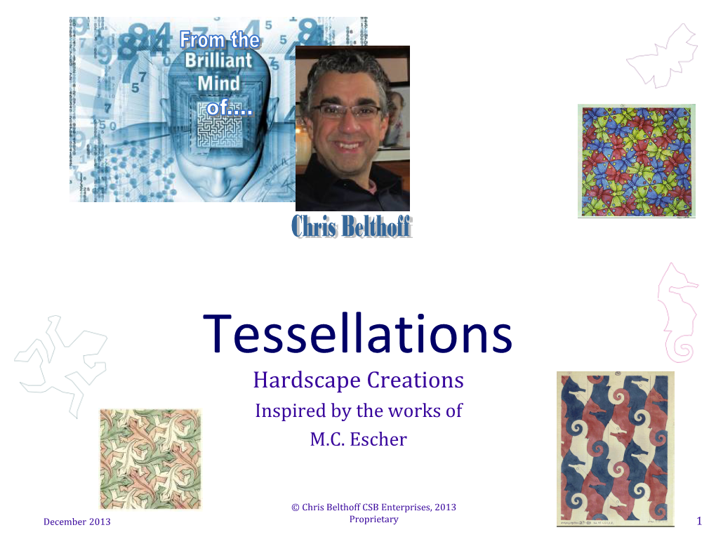 Tessellations Hardscape Creations Inspired by the Works of M.C