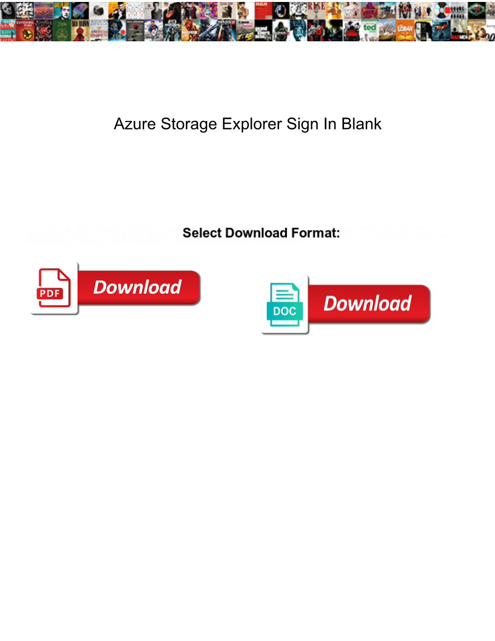 Azure Storage Explorer Sign in Blank