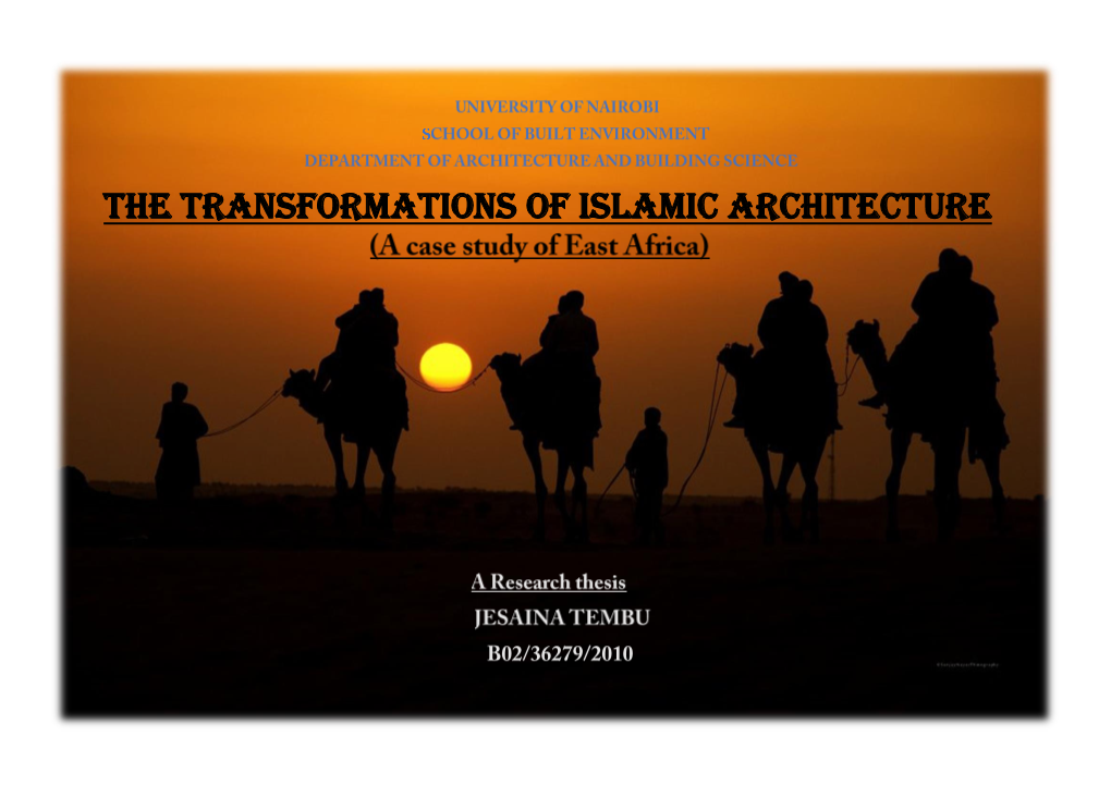 The Transformations of Islamic Architecture