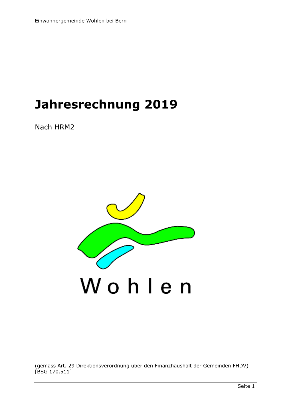 Jahresrechnung 2019