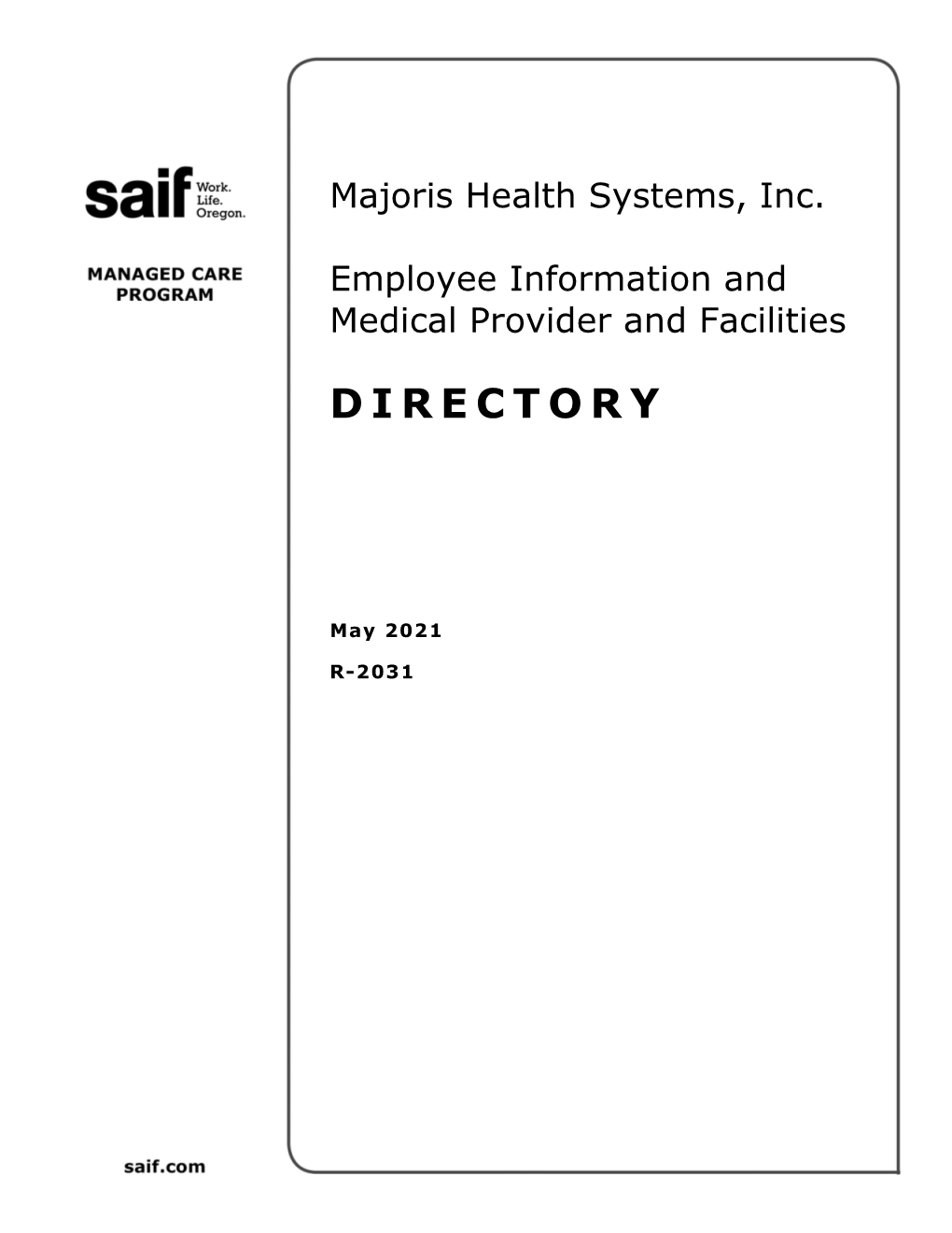 Majoris Health Systems MCO Provider Directory