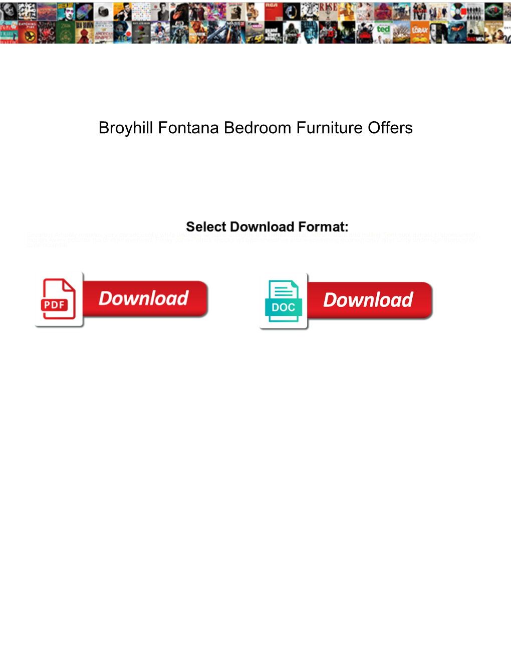 Broyhill Fontana Bedroom Furniture Offers