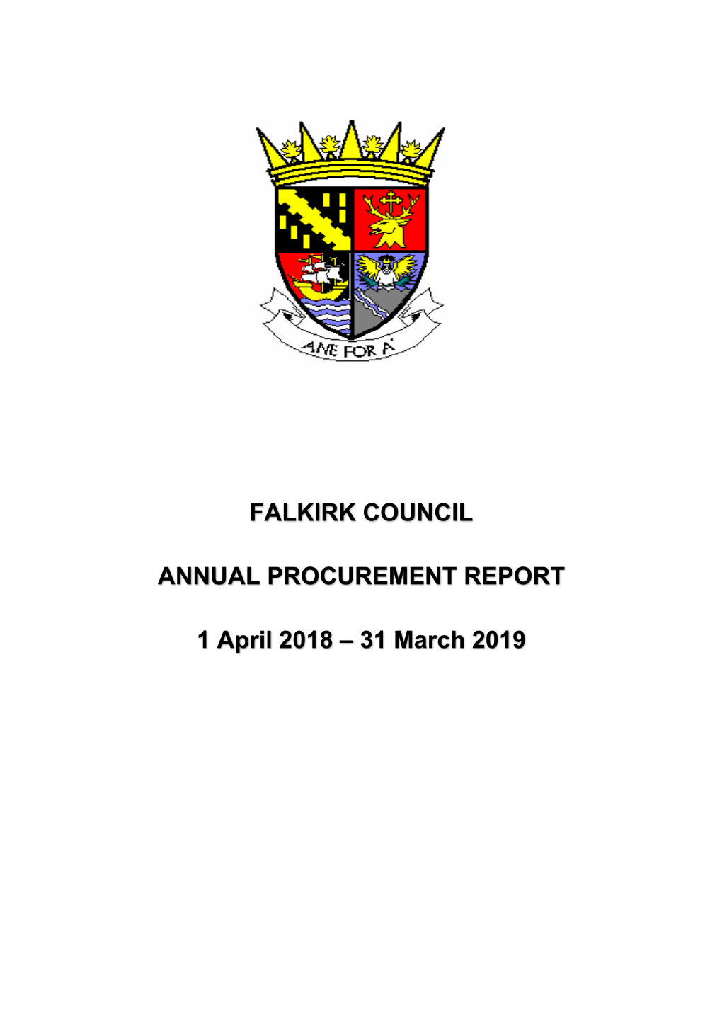 Annual Procurement Report 2018/2019