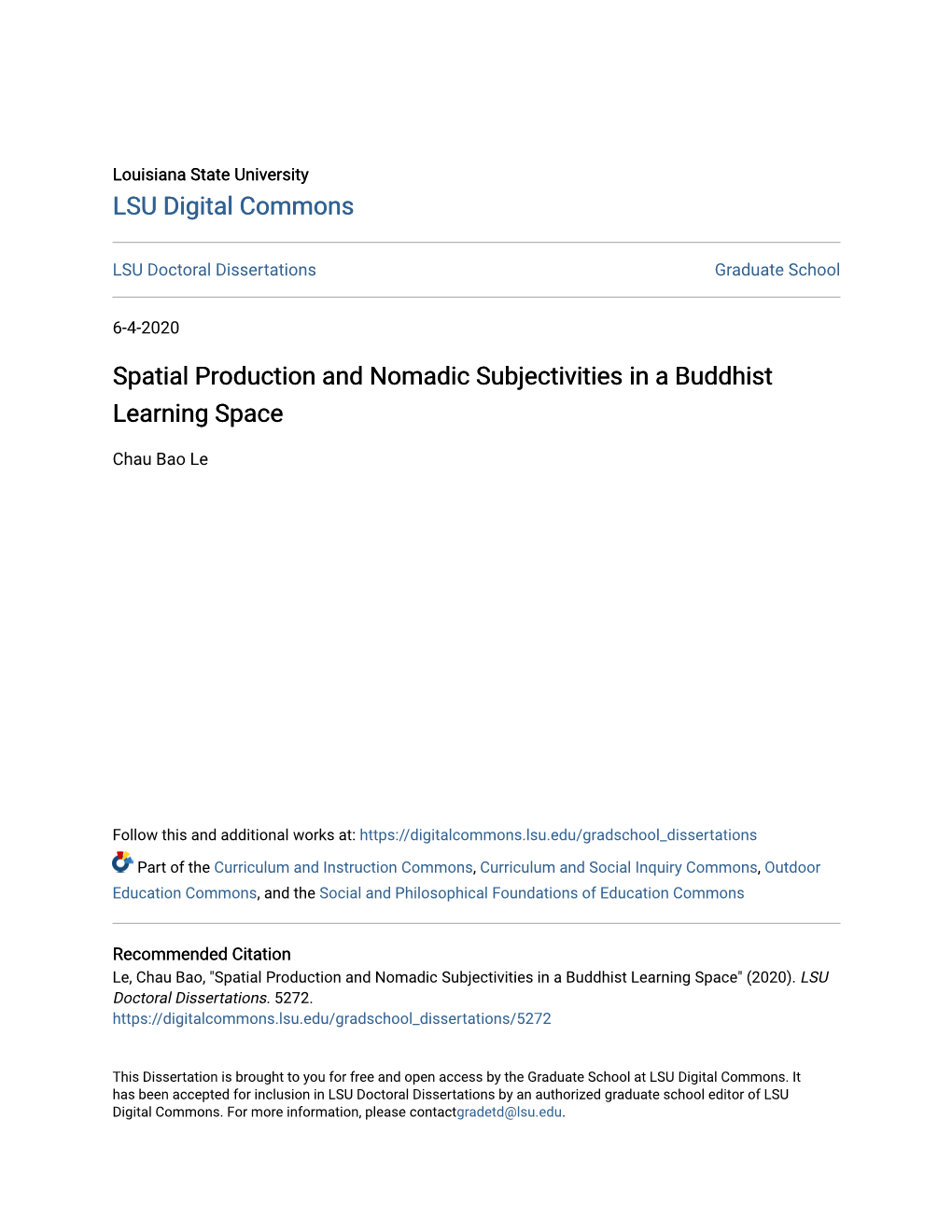 Spatial Production and Nomadic Subjectivities in a Buddhist Learning Space