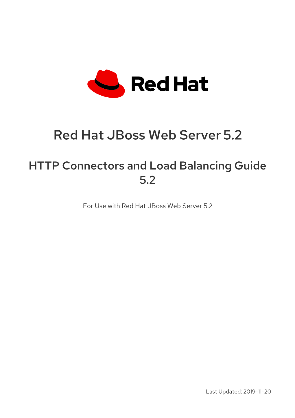 Red Hat Jboss Web Server 5.2 HTTP Connectors and Load Balancing Guide 5.2
