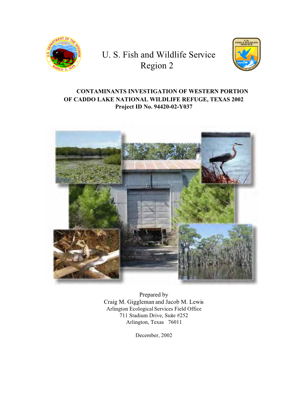 U. S. Fish and Wildlife Service Region 2