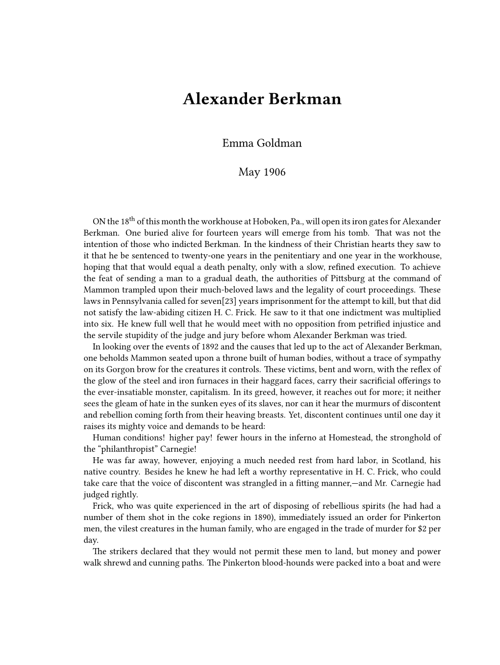 Alexander Berkman