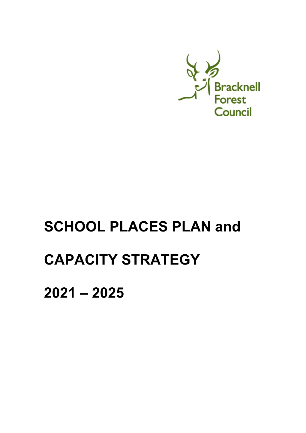 School Places Plan 2021 to 2025