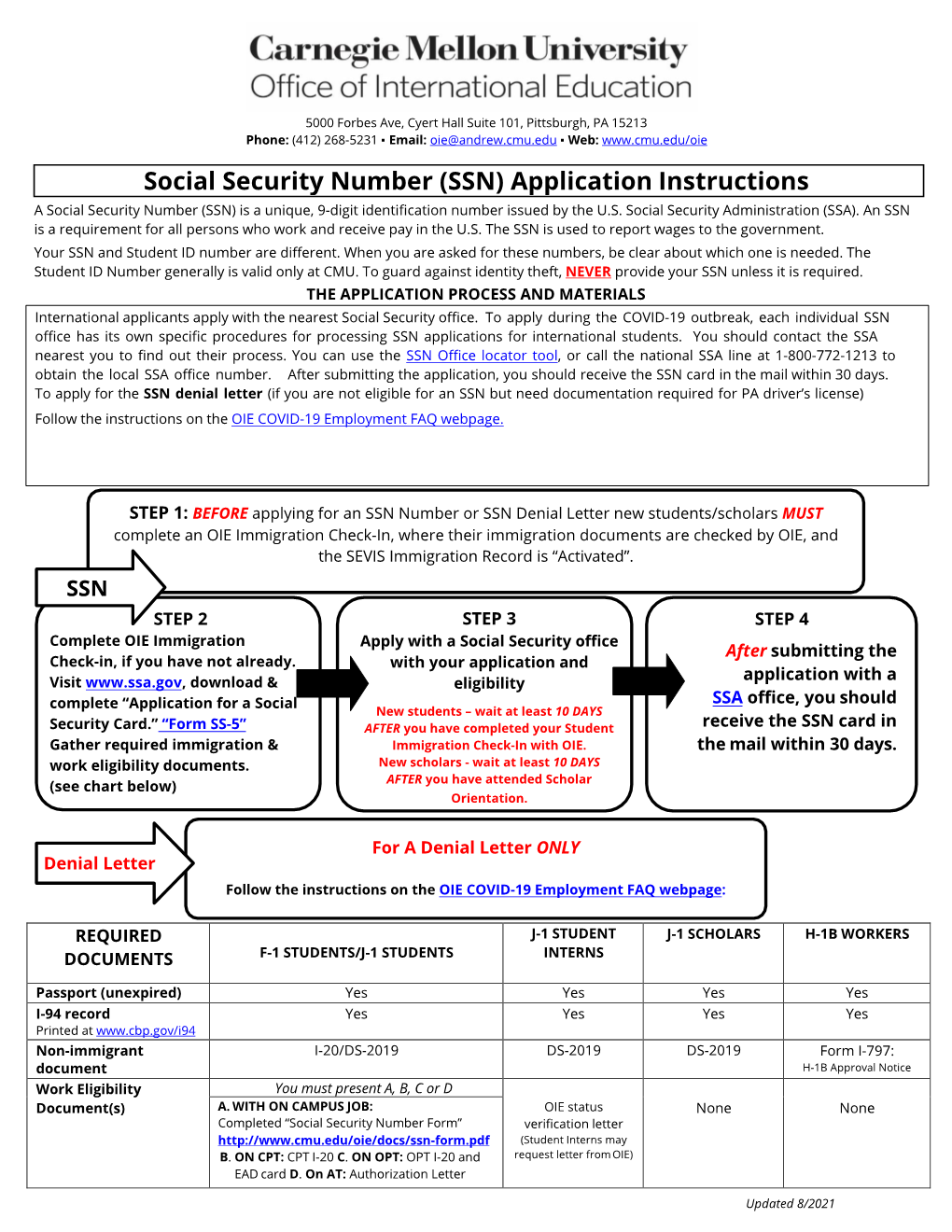 Social Security Number (SSN) Application Instructions a Social Security Number (SSN) Is a Unique, 9-Digit Identification Number Issued by the U.S