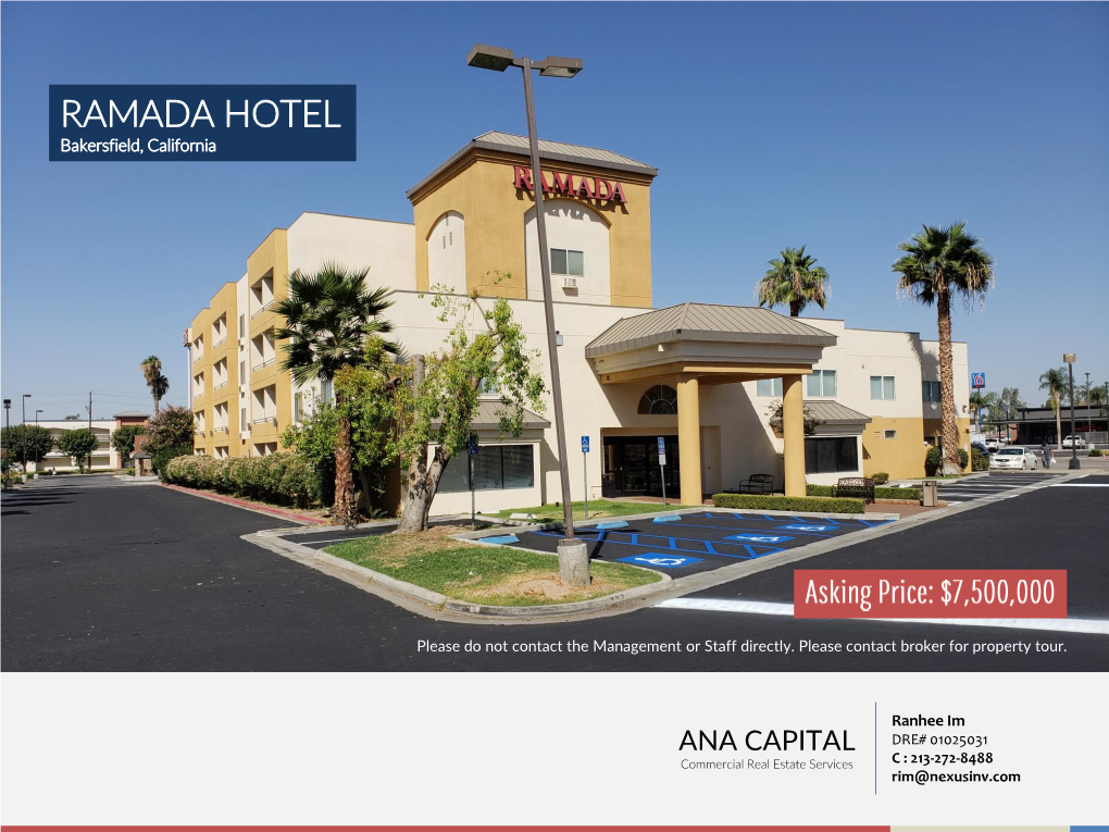 RAMADA HOTEL Bakersfield, California