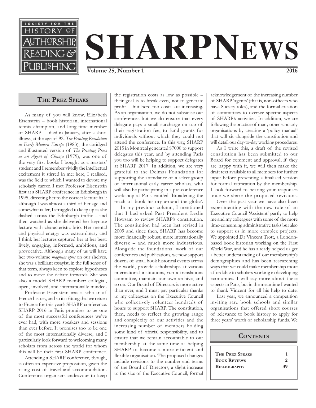 Sharpnews/About/ Publicación Periódica De La Autora Fundada Y El Pasado Frente Al Progreso”, Es Un Estudio SHARP News Vol