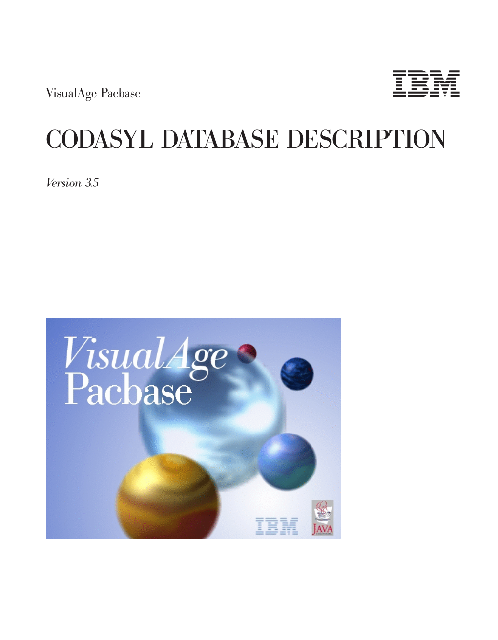 Visualage Pacbase: CODASYL DATABASE DESCRIPTION