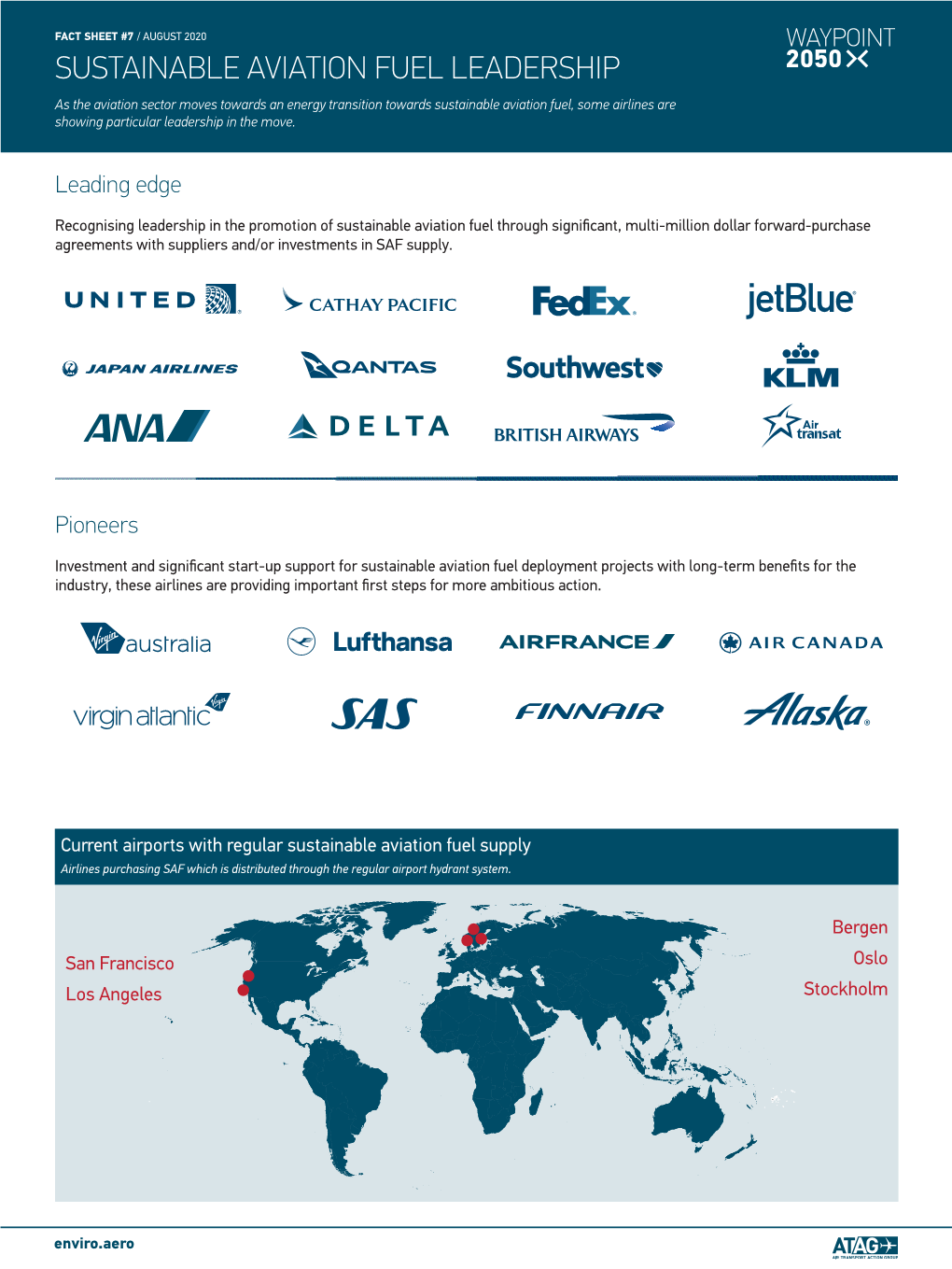 Sustainable Aviation Fuel Leadership