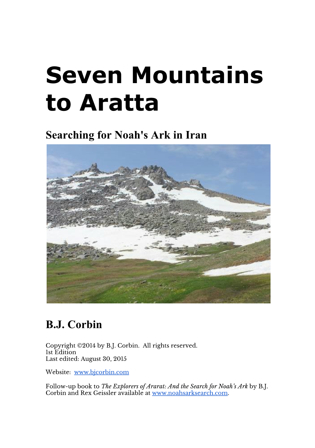 Seven Mountains to Aratta